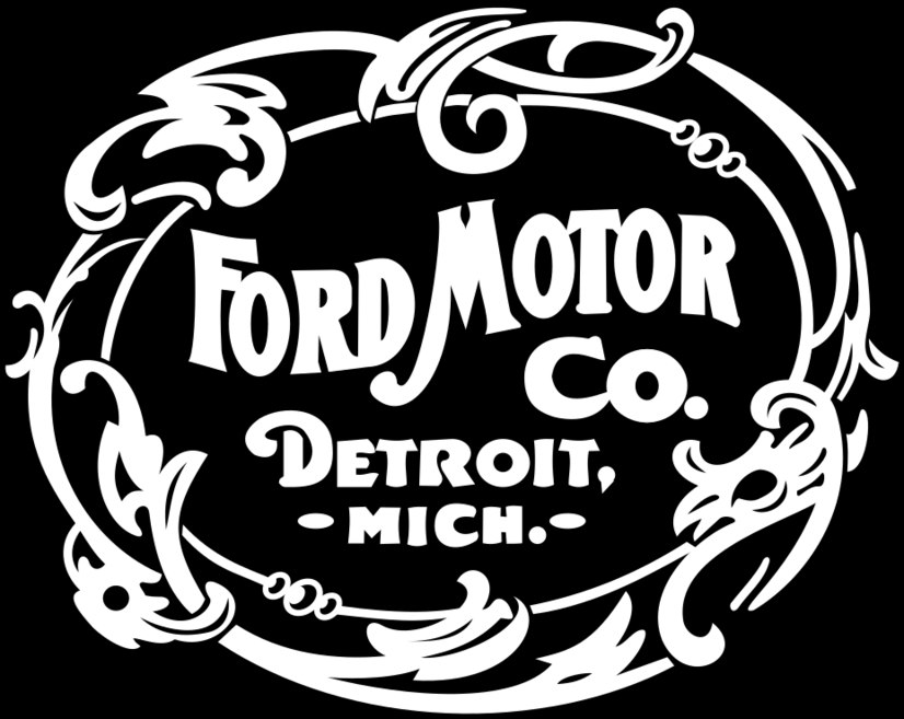 Decorative Ford Motor Company emblem from 1903