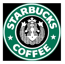 Starbucks Coffee circular green siren logo introduced in 1987